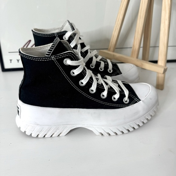 Converse Chuck Taylor All Star Lugged 2.0 High Top Black Canvas Size 7 - Picture 6 of 16